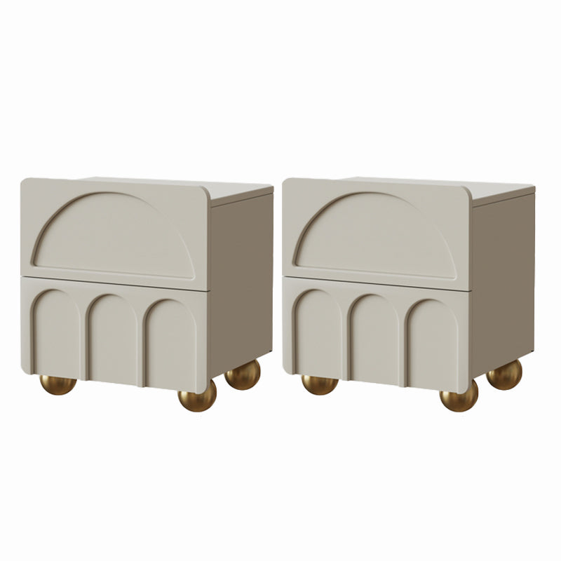 2 laden accenttafel nachtkastje antiek afwerking bed nachtkastje