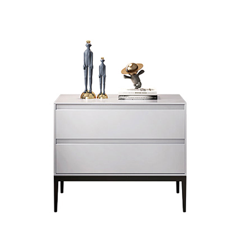 2つの引き出しアクセントテーブルナイトスタンドアンティークフィニッシュモダンベッドナイトスタンド