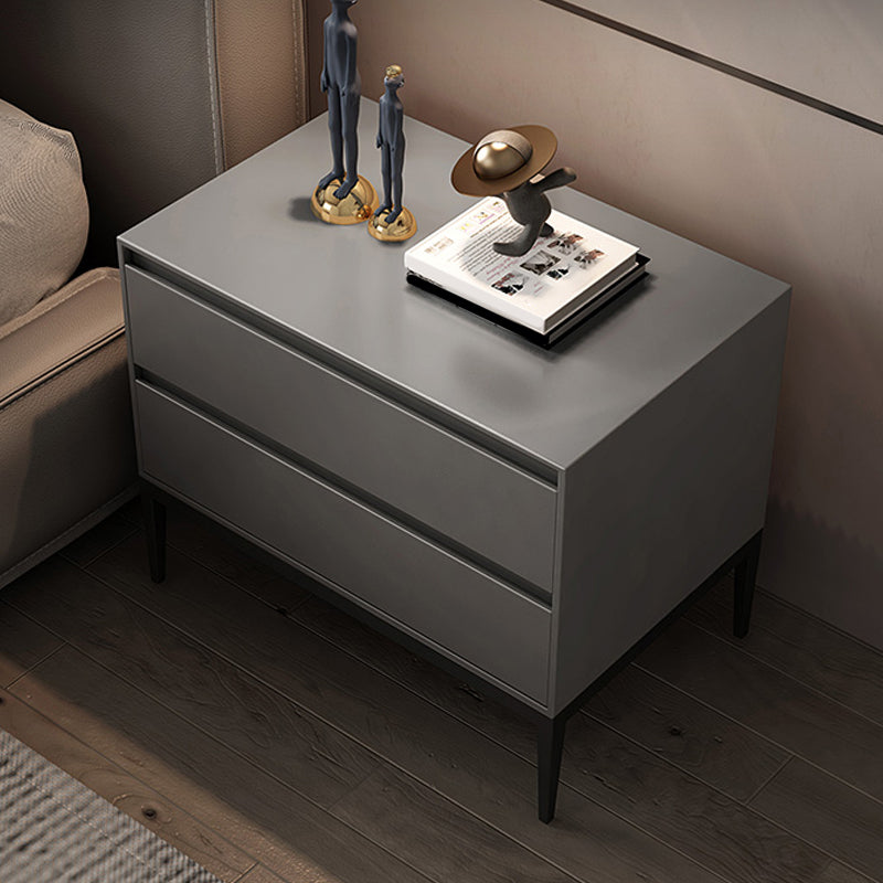 2つの引き出しアクセントテーブルナイトスタンドアンティークフィニッシュモダンベッドナイトスタンド