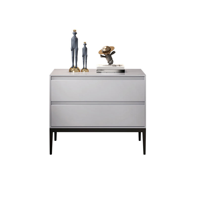 2つの引き出しアクセントテーブルナイトスタンドアンティークフィニッシュモダンベッドナイトスタンド