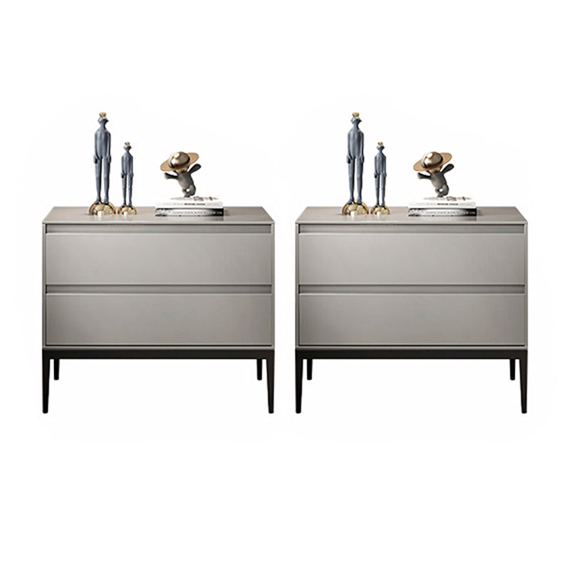 2つの引き出しアクセントテーブルナイトスタンドアンティークフィニッシュモダンベッドナイトスタンド