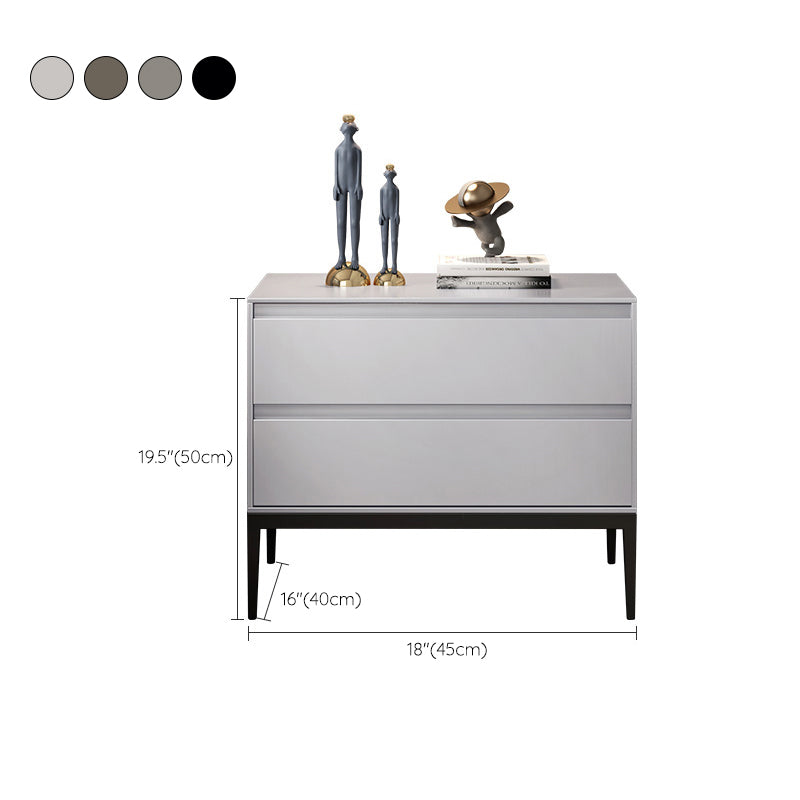 2つの引き出しアクセントテーブルナイトスタンドアンティークフィニッシュモダンベッドナイトスタンド