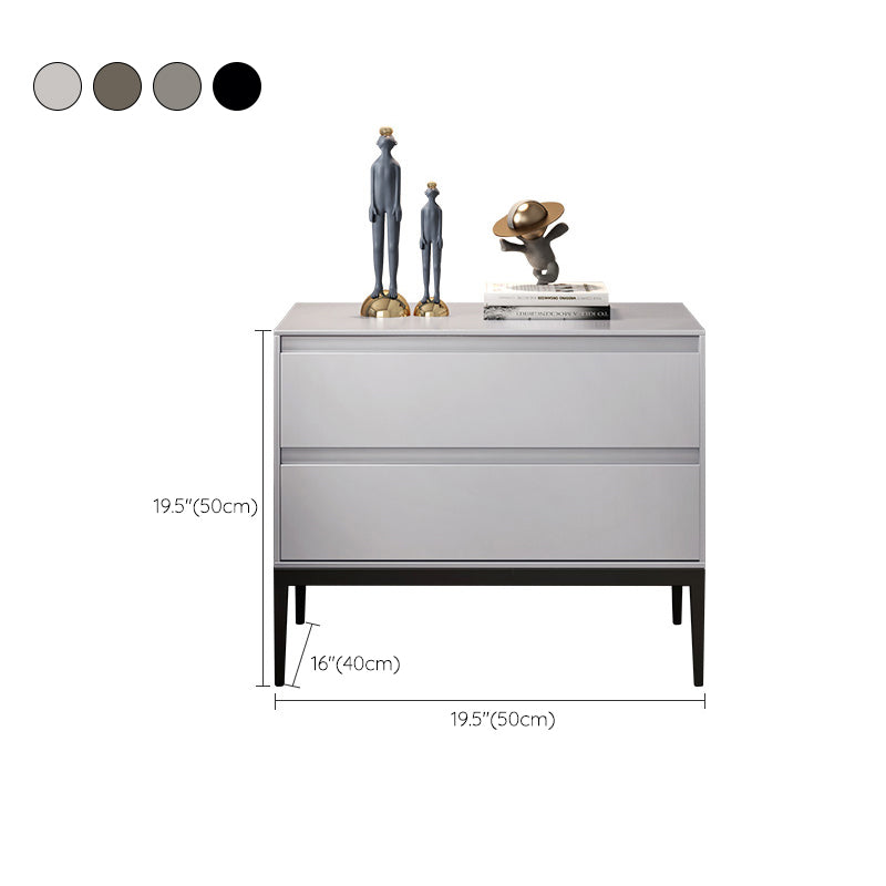 2つの引き出しアクセントテーブルナイトスタンドアンティークフィニッシュモダンベッドナイトスタンド