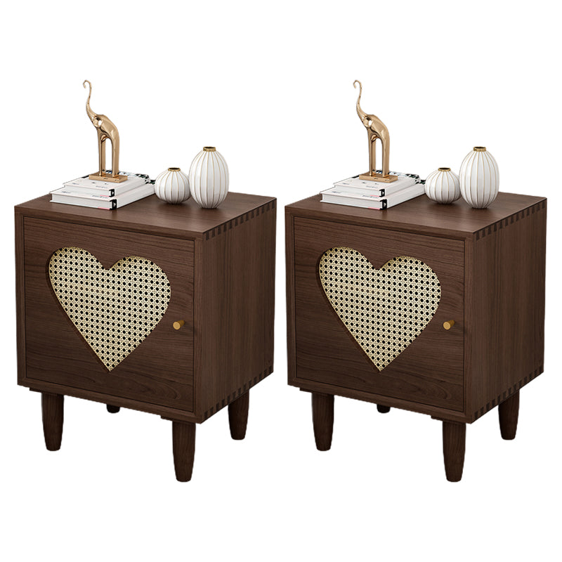 コンテンポラリーウッドベッドサイドキャビネットアンティークフィニッシュベッドナイトスタンド