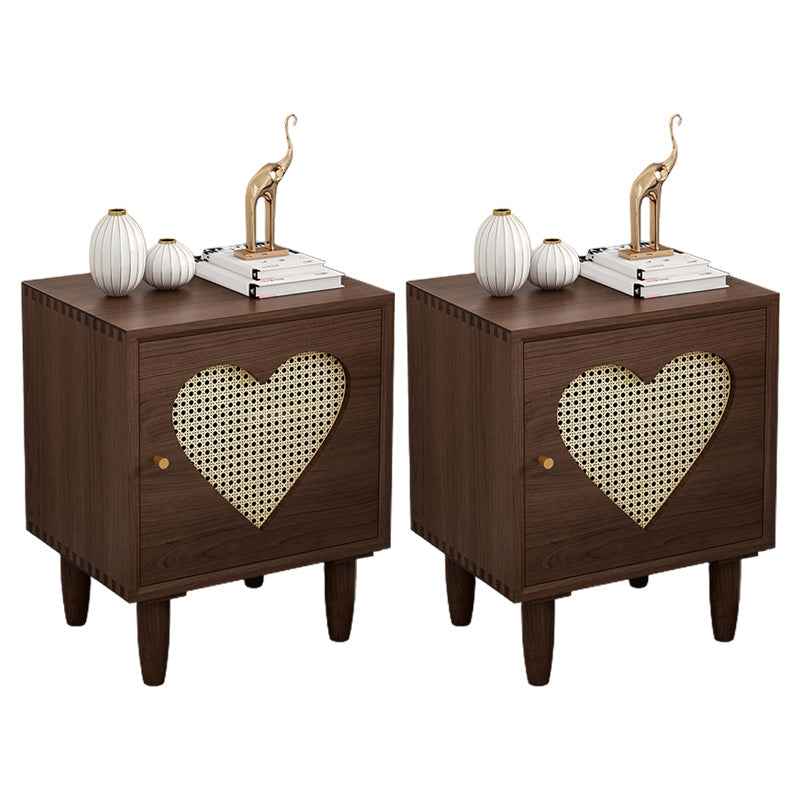 コンテンポラリーウッドベッドサイドキャビネットアンティークフィニッシュベッドナイトスタンド