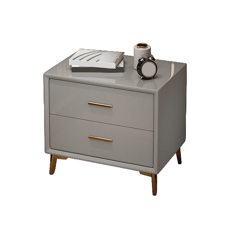 Glamakzent Tisch Nachttisch Schubladen Aufbewahrungsbett Nachttisch mit Beinen