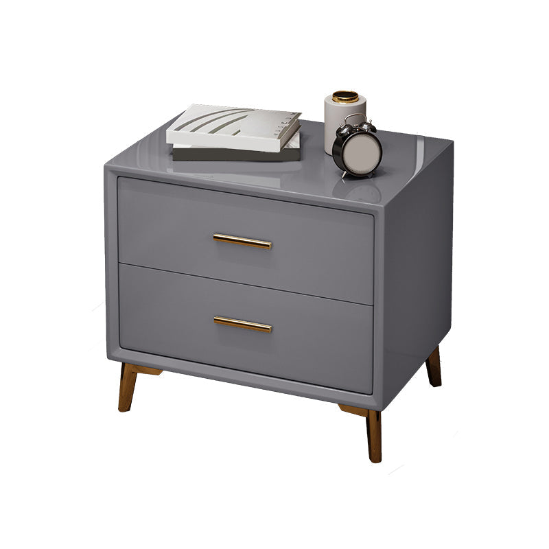 Glamakzent Tisch Nachttisch Schubladen Aufbewahrungsbett Nachttisch mit Beinen