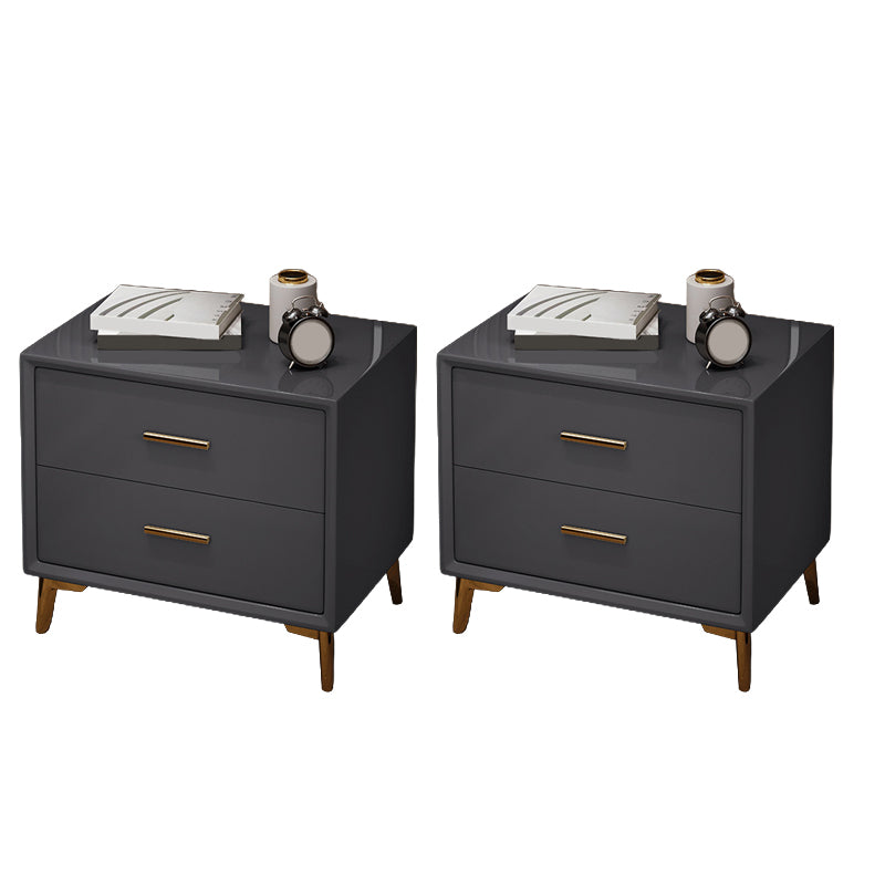 Glamakzent Tisch Nachttisch Schubladen Aufbewahrungsbett Nachttisch mit Beinen