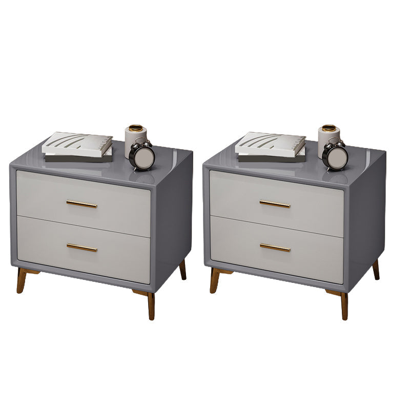 Glamakzent Tisch Nachttisch Schubladen Aufbewahrungsbett Nachttisch mit Beinen