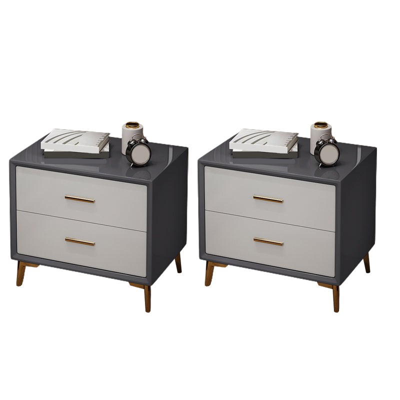 Glamakzent Tisch Nachttisch Schubladen Aufbewahrungsbett Nachttisch mit Beinen