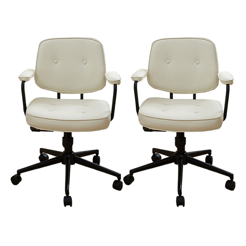 Gevoerde wapenstoelstoel Moderne verstelbare stoelhoogte draaitoel met wielen