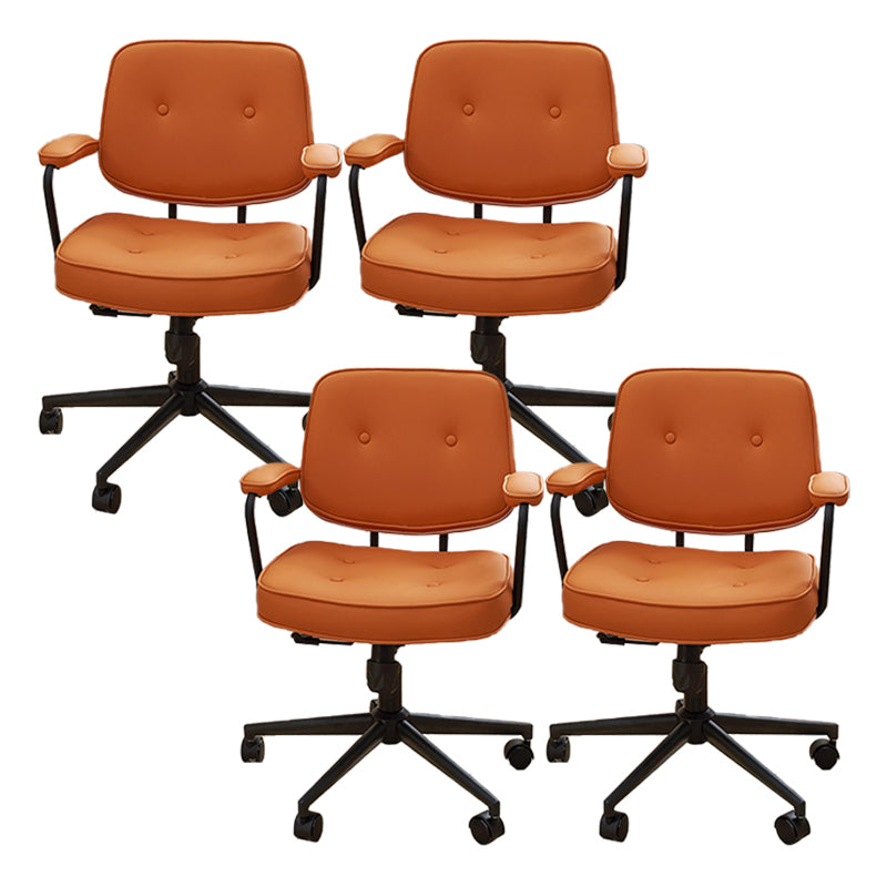 Gevoerde wapenstoelstoel Moderne verstelbare stoelhoogte draaitoel met wielen