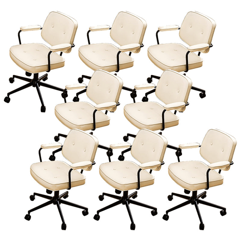 Gevoerde wapenstoelstoel Moderne verstelbare stoelhoogte draaitoel met wielen