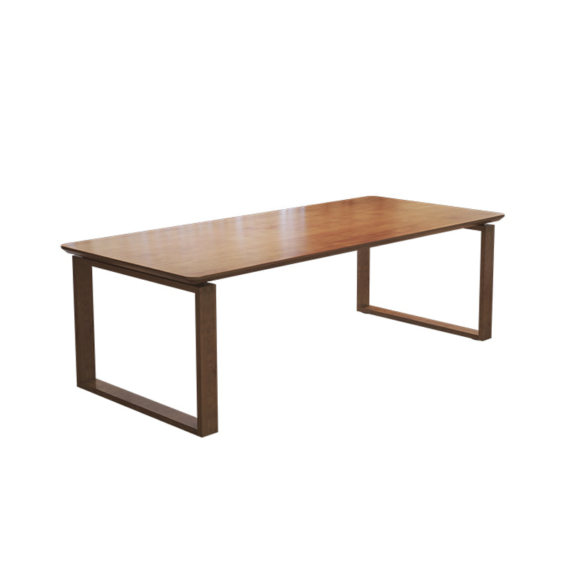 Rectangular Shaped Office Conference Tables Wood Writing Desk in Brown Clearhalo 'furn' 'furn_office_desk' 'Furniture' 'Office Desks' 'Office Furniture' 'office_desk' 6873737