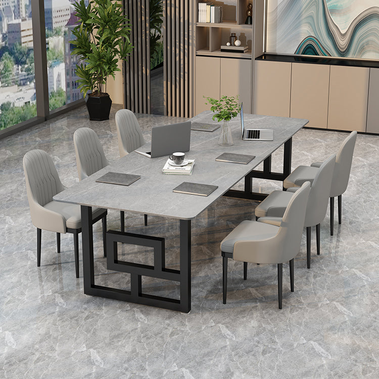 Scrivania per ufficio in pietra in stile industriale da 29,53 pollici