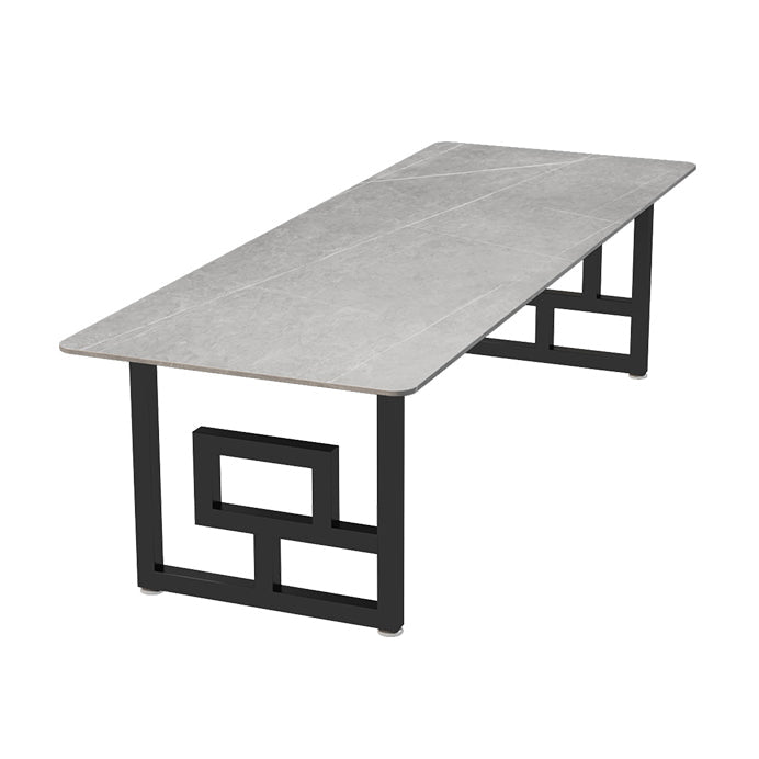 Scrivania per ufficio in pietra in stile industriale da 29,53 pollici