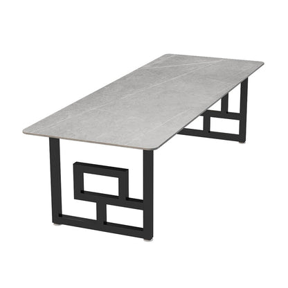 Scrivania per ufficio in pietra in stile industriale da 29,53 pollici