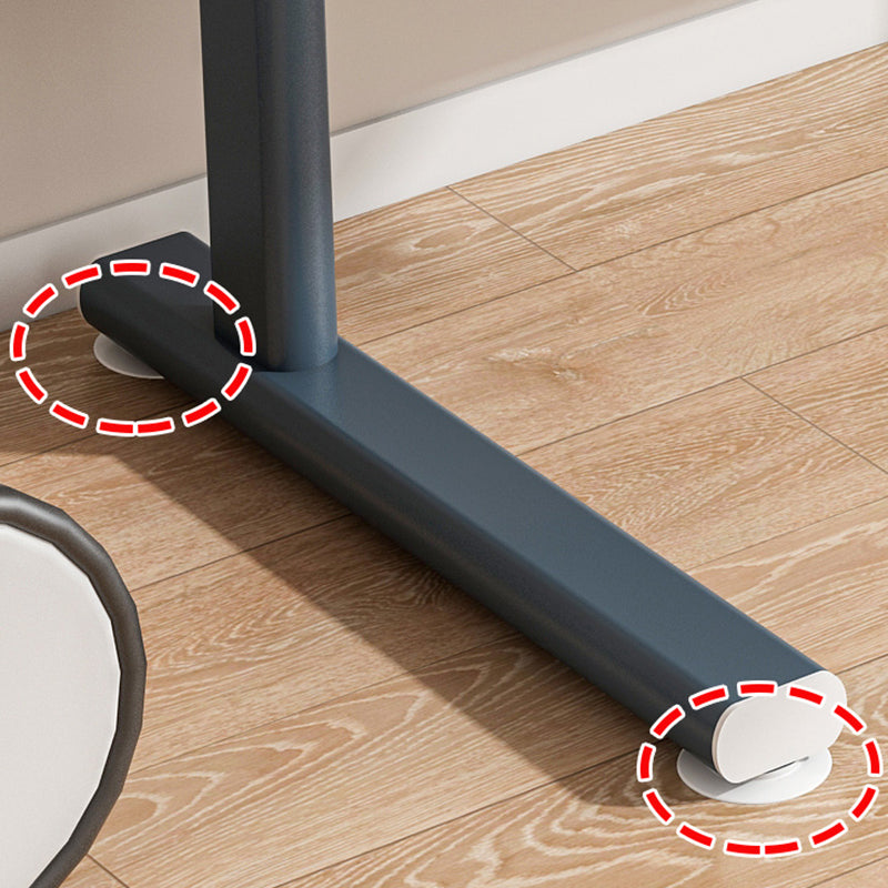 Tavolo da ufficio a forma di rettangolare scrivania in legno in bianco/nero