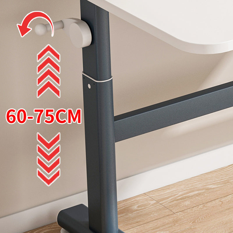 Tavolo da ufficio a forma di rettangolare scrivania in legno in bianco/nero