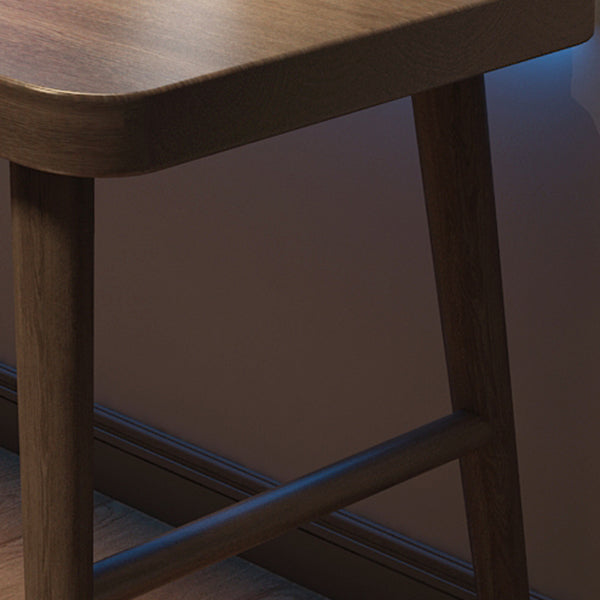 Scrivania di scrittura rettangolo in legno massiccio moderno 29.53 "Distanta da ufficio alto