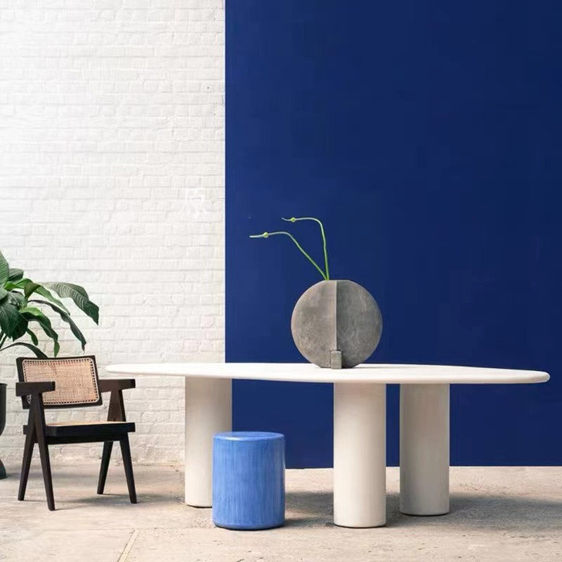 Irregular Shaped Office Conference Table Wood Writing Desk in White 86.6"L x 43.3"W x 29.5"H Clearhalo 'furn' 'furn_office_desk' 'Furniture' 'Office Desks' 'Office Furniture' 'office_desk' 6873894