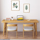 Moderna scrivania per ufficio rettangolo in legno massiccio 29.53 "scrivania naturale alta