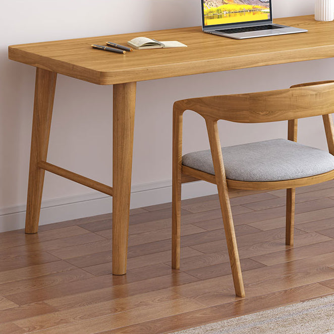 Moderna scrivania per ufficio rettangolo in legno massiccio 29.53 "scrivania naturale alta