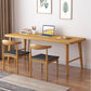 Moderna scrivania per ufficio rettangolo in legno massiccio 29.53 "scrivania naturale alta