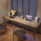 Modern Office Desk Solid Wood Rectangle Writing Desk met H-Base, 29,53 "Tall