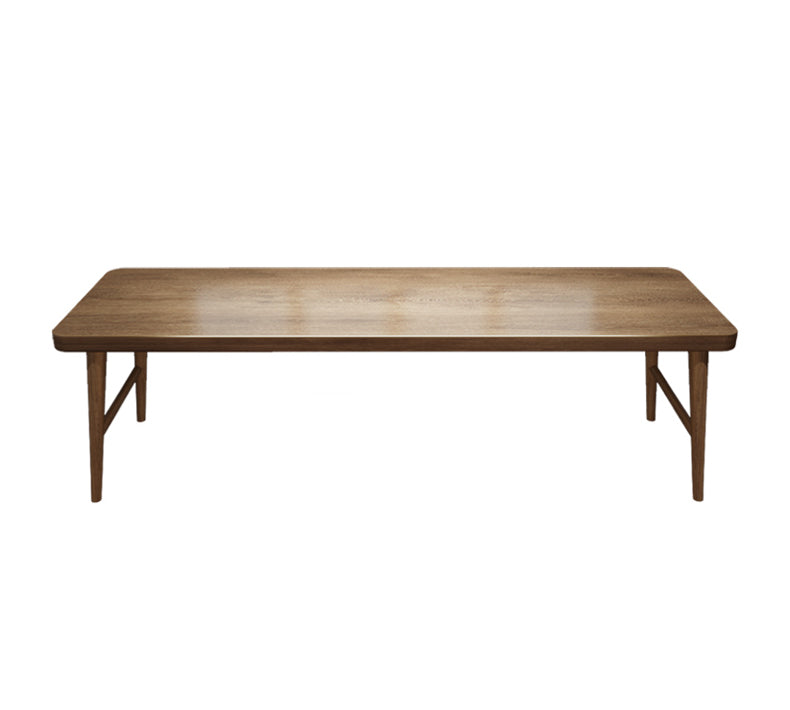 Modern Office Desk Solid Wood Rectangle Writing Desk met H-Base, 29,53 "Tall