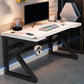 Industrial Gaming Desk Stone Sled Base Computer Desk , 23.62" Wide