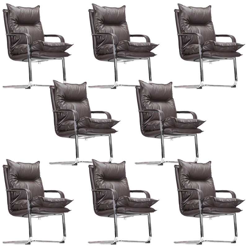 Vaste wapenstoel Modern geen pijnlijk lederen bureaustoel