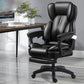Modern Swivel Chair Adjustable Seat Height Faux Leather Office Chair with Wheels Black 1 Piece With Footrest Clearhalo 'furn' 'furn_office_chair' 'Furniture' 'Office Chairs' 'Office Furniture' 'office_chair' 6875859