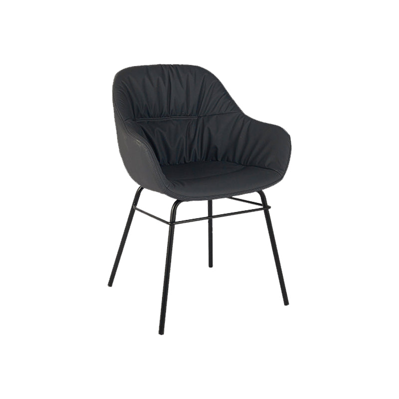 Contemporary No Arm Desk Chair Legs Included Conference Chair for Office Blue 1 Piece Clearhalo 'furn' 'furn_office_chair' 'Furniture' 'Office Chairs' 'Office Furniture' 'office_chair' 6876057