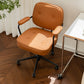 Padded Arms Desk Chair Modern No Distressing Leather Ergonomic Chair with Wheels Clearhalo 'furn' 'furn_office_chair' 'Furniture' 'Office Chairs' 'Office Furniture' 'office_chair' 6876269