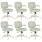 Padded Arms Desk Chair Modern No Distressing Leather Ergonomic Chair with Wheels Green 6 Piece Set Gray Clearhalo 'furn' 'furn_office_chair' 'Furniture' 'Office Chairs' 'Office Furniture' 'office_chair' 6876289