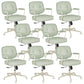 Padded Arms Desk Chair Modern No Distressing Leather Ergonomic Chair with Wheels Green 8 Piece Set Gray Clearhalo 'furn' 'furn_office_chair' 'Furniture' 'Office Chairs' 'Office Furniture' 'office_chair' 6876290