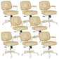 Padded Arms Desk Chair Modern No Distressing Leather Ergonomic Chair with Wheels Yellow 8 Piece Set Gray Clearhalo 'furn' 'furn_office_chair' 'Furniture' 'Office Chairs' 'Office Furniture' 'office_chair' 6876295