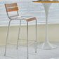 Modern Style Counter Stool Wood Saddle Seat Bar Stool with Metal Base Clearhalo 'Bar Furniture' 'Bar Stools' 'bar_stools' 'furn' 'furn_bar_stools' 'Furniture' 'Kitchen & Dining Furniture' 6877739