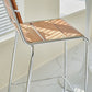 Modern Style Counter Stool Wood Saddle Seat Bar Stool with Metal Base Clearhalo 'Bar Furniture' 'Bar Stools' 'bar_stools' 'furn' 'furn_bar_stools' 'Furniture' 'Kitchen & Dining Furniture' 6877742