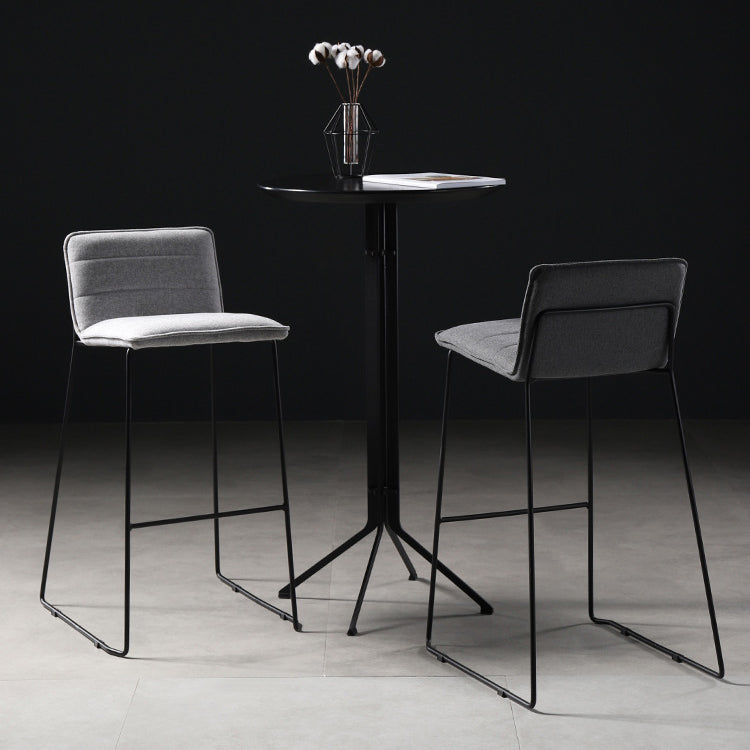 Sedile quadrata in stile moderno sgabello da bar in pelle da bar con gambe metalliche per casa