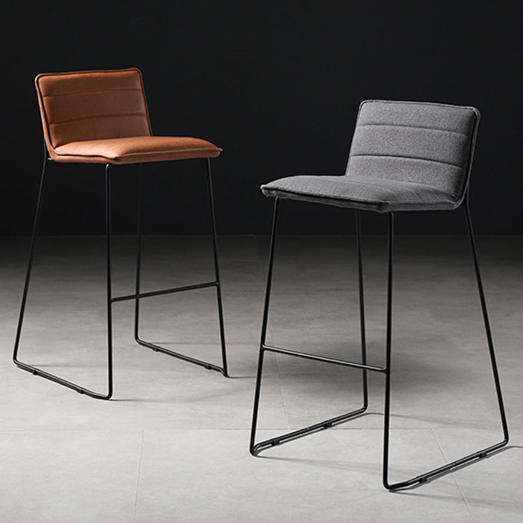 Sedile quadrata in stile moderno sgabello da bar in pelle da bar con gambe metalliche per casa