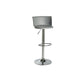 Industrial Style Armless Counter Stool Adjustable Height Bar Stool with Metal Base Grey 1 Piece Non-Upholstered Clearhalo 'Bar Furniture' 'Bar Stools' 'bar_stools' 'furn' 'furn_bar_stools' 'Furniture' 'Kitchen & Dining Furniture' 6877782