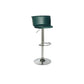 Industrial Style Armless Counter Stool Adjustable Height Bar Stool with Metal Base Blackish Green 1 Piece Non-Upholstered Clearhalo 'Bar Furniture' 'Bar Stools' 'bar_stools' 'furn' 'furn_bar_stools' 'Furniture' 'Kitchen & Dining Furniture' 6877783