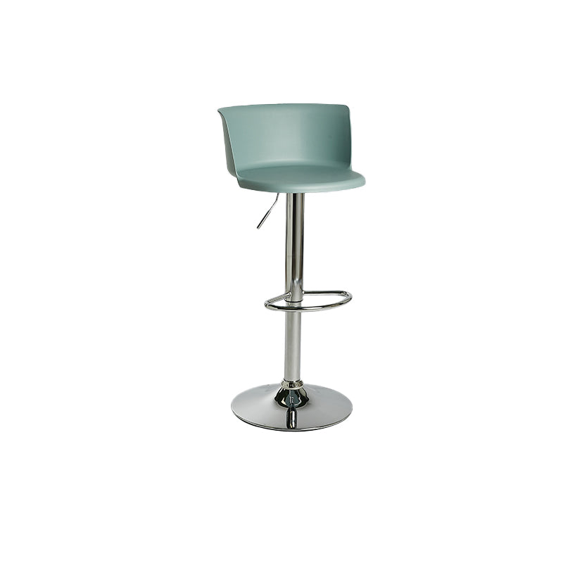 Industrial Style Armless Counter Stool Adjustable Height Bar Stool with Metal Base Clearhalo 'Bar Furniture' 'Bar Stools' 'bar_stools' 'furn' 'furn_bar_stools' 'Furniture' 'Kitchen & Dining Furniture' 6877789
