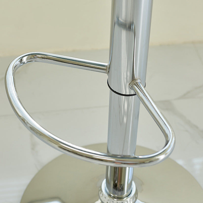 Industrial Style Armless Counter Stool Adjustable Height Bar Stool with Metal Base Clearhalo 'Bar Furniture' 'Bar Stools' 'bar_stools' 'furn' 'furn_bar_stools' 'Furniture' 'Kitchen & Dining Furniture' 6877792