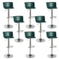 Industrial Style Armless Counter Stool Adjustable Height Bar Stool with Metal Base Blackish Green 8 Piece Set Non-Upholstered Clearhalo 'Bar Furniture' 'Bar Stools' 'bar_stools' 'furn' 'furn_bar_stools' 'Furniture' 'Kitchen & Dining Furniture' 6877830