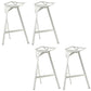 Industrial Style Metal Barstool Low Back Counter Bar Stool for Kitchen White 4 Piece Set Clearhalo 'Bar Furniture' 'Bar Stools' 'bar_stools' 'furn' 'furn_bar_stools' 'Furniture' 'Kitchen & Dining Furniture' 6877885