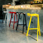 Industrial Style Metal Barstool Low Back Counter Bar Stool for Kitchen Clearhalo 'Bar Furniture' 'Bar Stools' 'bar_stools' 'furn' 'furn_bar_stools' 'Furniture' 'Kitchen & Dining Furniture' 6877891