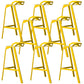 Industrial Style Metal Barstool Low Back Counter Bar Stool for Kitchen Yellow 8 Piece Set Clearhalo 'Bar Furniture' 'Bar Stools' 'bar_stools' 'furn' 'furn_bar_stools' 'Furniture' 'Kitchen & Dining Furniture' 6877902